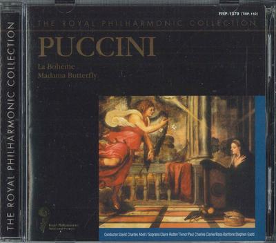 CD ДЭВИД ЧАРЛЬЗ АБЕЛЛ - Пуччини:la Boheme Madama Butterfly FRP1079 KEEP 2000 Япония Оби Классический Б/у