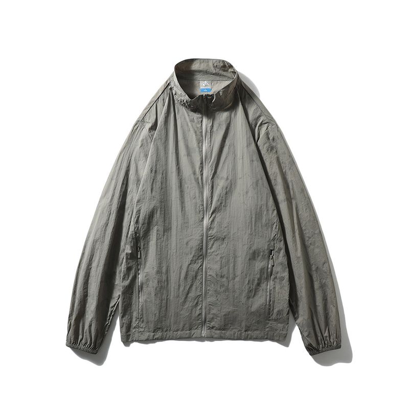 Outdoor Sports Quick-Drying Cool Feeling Sun Protection Stand Collar Jacket Men's Summer Thin Lightweight Foreign Trade Men's Casual Outerwear