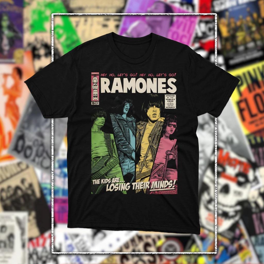 The Ramones Band Punk Rock 50th Anniversary Unisex Women T Shirt Unisex Cotton Short Sleeve Y2k Oversized Vintage Tees Popular Tops
