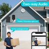WiFi IP-камера Солнечная панель Питание от аккумулятора Беспроводная наружная безопасность 1080P HD CCTV Видеонаблюдение PIR Обнаружение человека iCSee