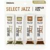 D'Addario WOODWINDS Jazz Select Alto Saxophone Reed Sampler Pack F3S, F3M, UF3S, and UF3M DSJ-J3S