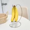 Fruit Basket with Hooks Banana Hanger, Stainless Steel Hook Stand, Keep Fresh Hanger Bananas Free Longer, Space-Saving Rack for Kitchen Countertop