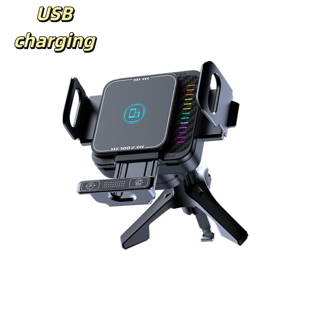 90 Degree Rotation Wireless Car Charger Auto Landscape Car Mount Stand Vehicle Navigation