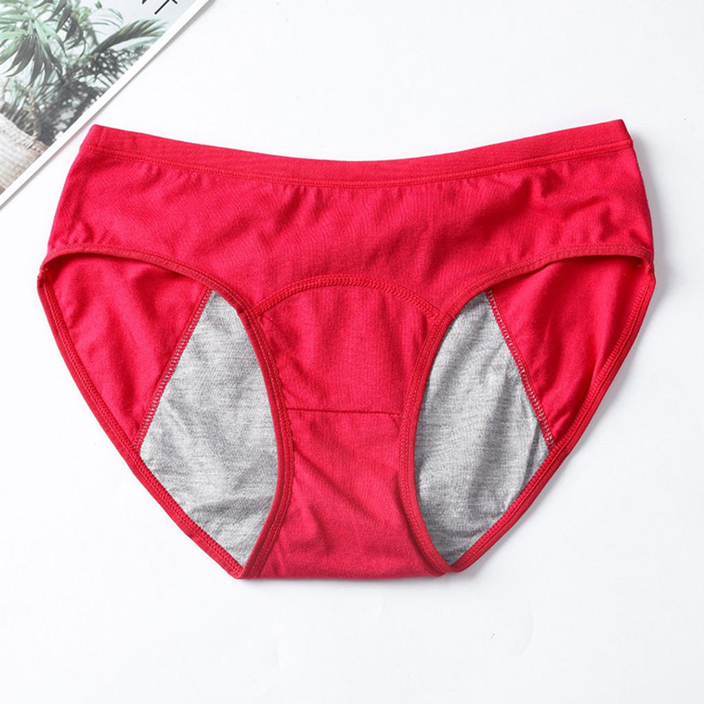Women'S Menstrual Panties Mid-Waist Cotton Postpartum Women'S Panties Fully Covered Panties
