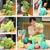Large Size Jurassic Dinosaur Park Plush Toy Green Stegosaurus Triangular Dragon Tyrannosaurus Rex Cartoon Stuffed Animal
