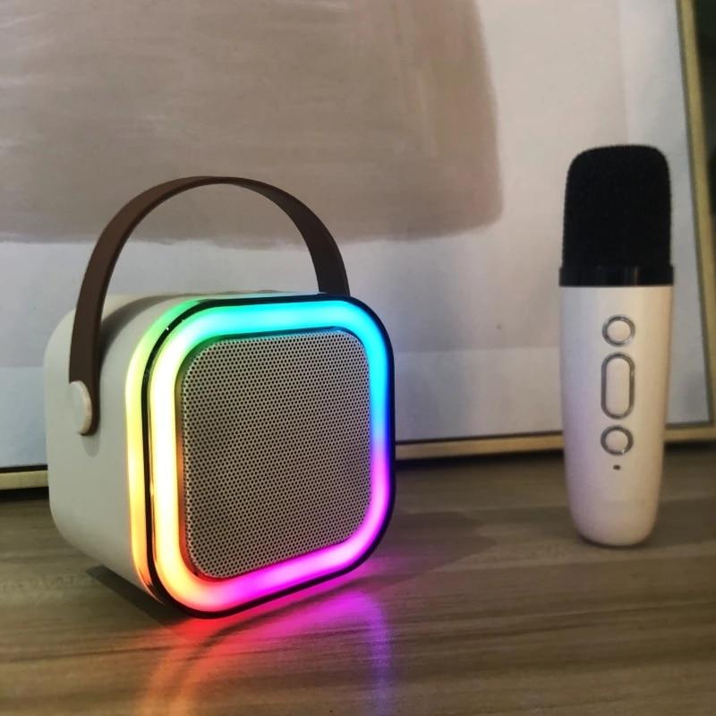 Домашний караоке-микрофон KTV, беспроводной динамик, высококачественный Bluetooth-аудио, маленький профессиональный детский динамик для пения, колонка