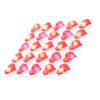 25pcs Heart Shaped Cute LED Christmas Brooches Pin Badge for DIY Craft Clothing Decor Party Favors
