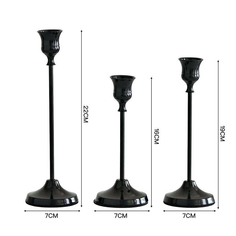 Vintage Elegant Metal Aluminum Tabletop Candle Holders Electroplated Candle Holder For Wedding Anniversary Christmas Decorations