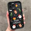 Чехол для телефона с принтом Рождественской елки и Деда Мороза Для iPhone 17 16 15 14 13 12 11 Pro Max XS XR 7 8 Plus 16E Ударопрочный Мягкий Чехол