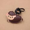 Fashion Cartoon Sheep PU Leather Bag Charm Cute Decorative Hanging Ornament for Backpacks Handbags Keys Travel Accessory