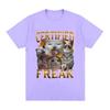 Funny Certified Freak Cat Meme T-Shirt Unisex Women Cute Humor Style Short Sleeve T Shirt Fashion High Quality 100% Cotton T-shirts