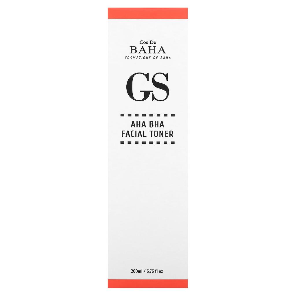 Cos De BAHA GS, Тоник для лица AHA BHA, 6,76 жидких унций (200 мл)