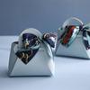 Creative Leather Gift Bags Bow Ribbon Packaging Bag Wedding Favour Bags Candy Packaging Box Mini Handbag Birthday Party Decor