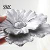 Hanging Flower Ornament 3D Resin Wall Decoration, Modern Floral Art Sculpture, Decorstion for Living Room, Home, Office Home Embellishments