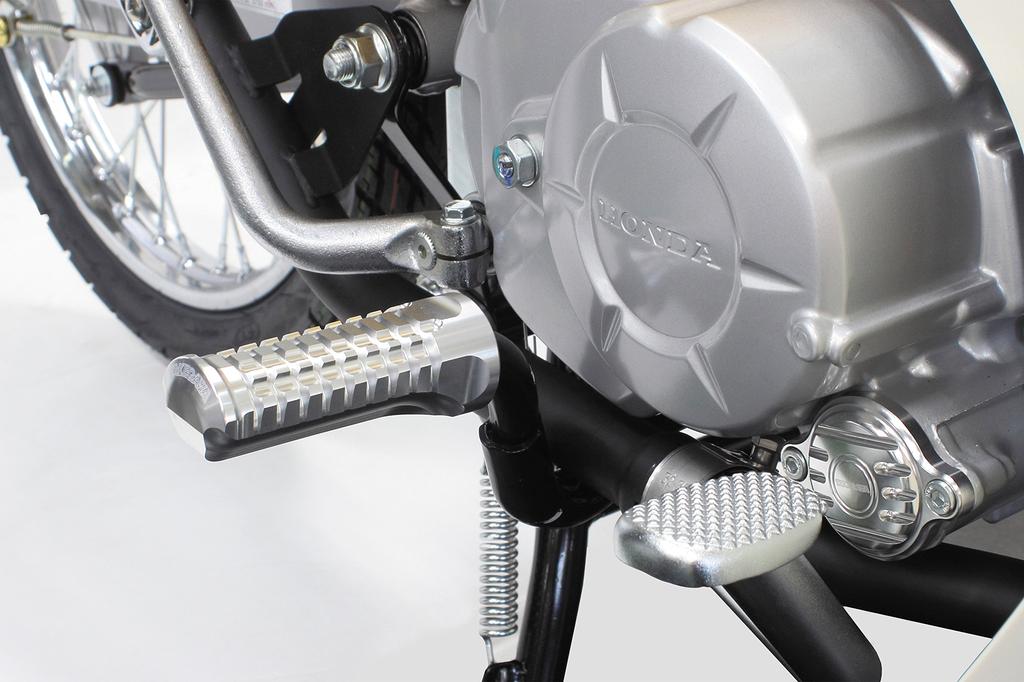 Специальные детали Takegawa Billet Aluminum Step Bar Kit Silver Super Cub Pro 50/50 Pro/110/110 06-13-0071