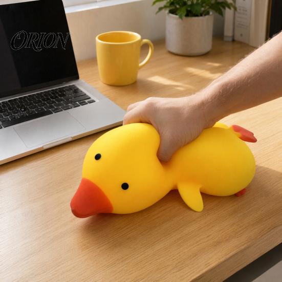 Игрушка для снятия тревожности в виде утки, 1/2 шт., Гигантская желтая сжимаемая игрушка, Форма, Мягкий шарик для снятия стресса, Сенсорная, Эластичная, Сельскохозяйственное животное, Расслабление
