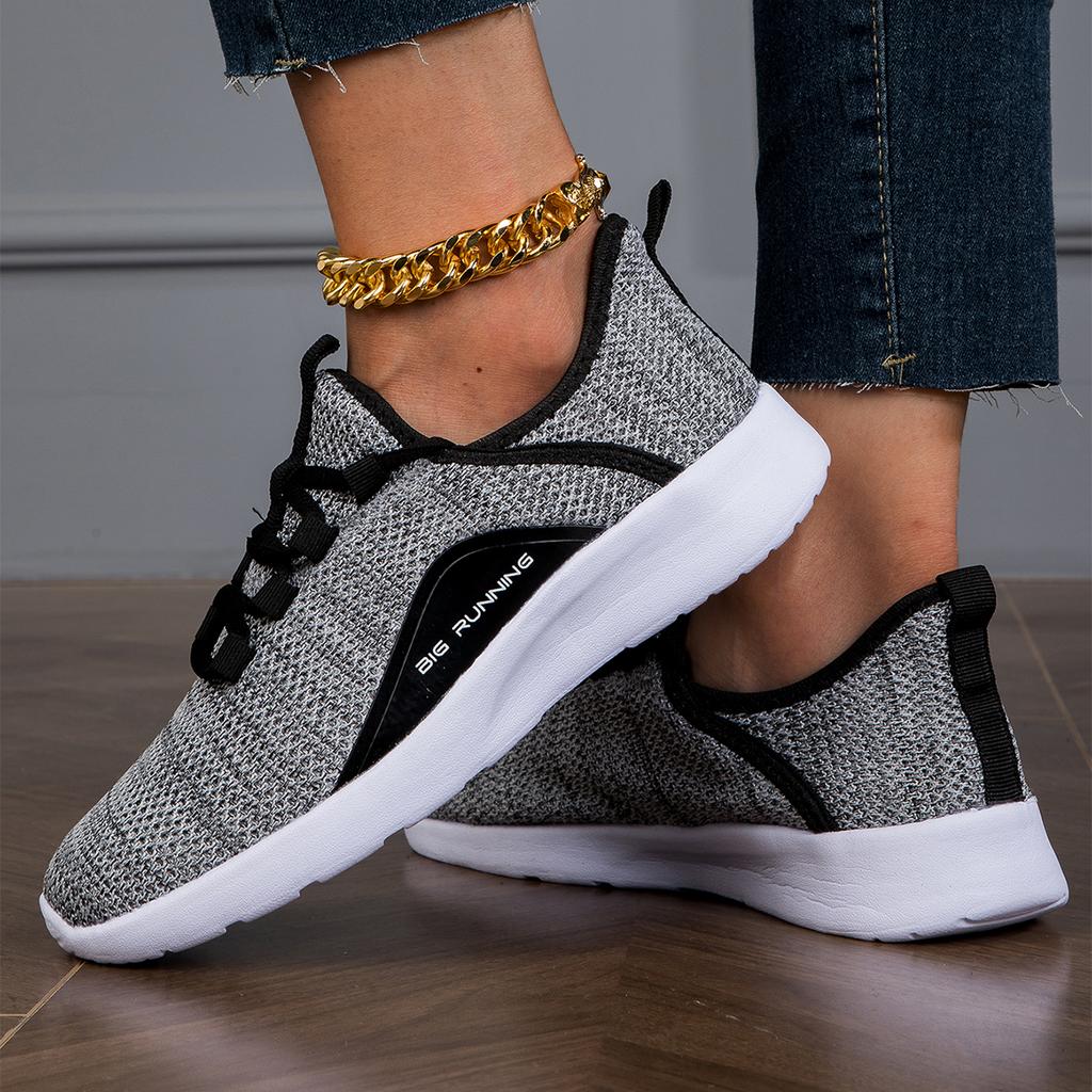 Autumn New  Casual Shoes Lace Up Shoes Lightweight Comfortable Breathable Walking Sneakers Tenis Feminino