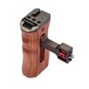 Adjustable Wooden Camera Cage Handle Left/Right Side Hand Grip 3/8 Inch Screw ARRI-Style Mount with
