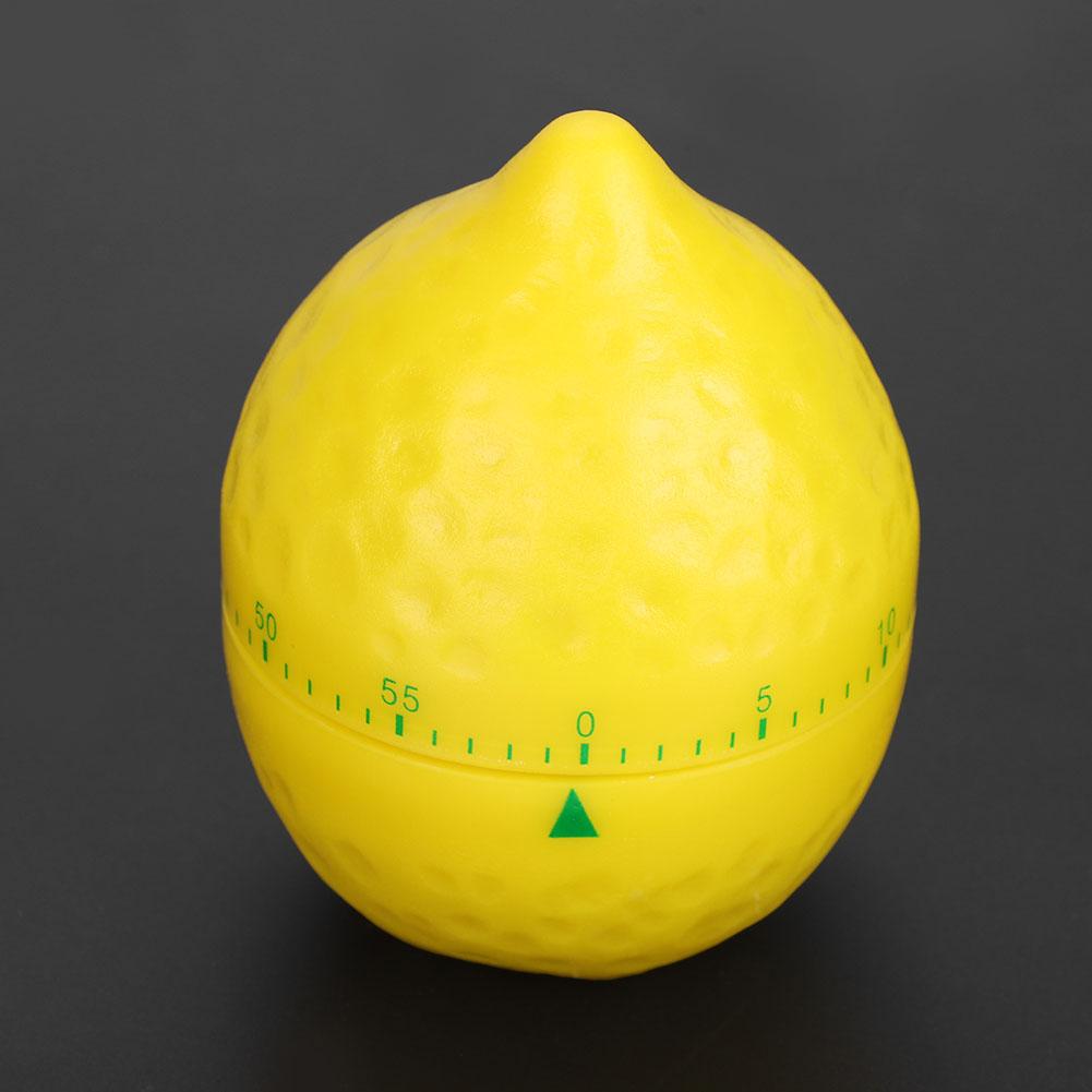 Kitchen Mechanical Timer Manual Lemon Shape Counters for Home Cooking Timing Tool