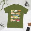 Novelty Cute Kawaii Sushi Unisexga Funny TShirt for Unisex Round Neck Pure Cotton T Shirt Short Sleeve Tee Shirt Printing Tops