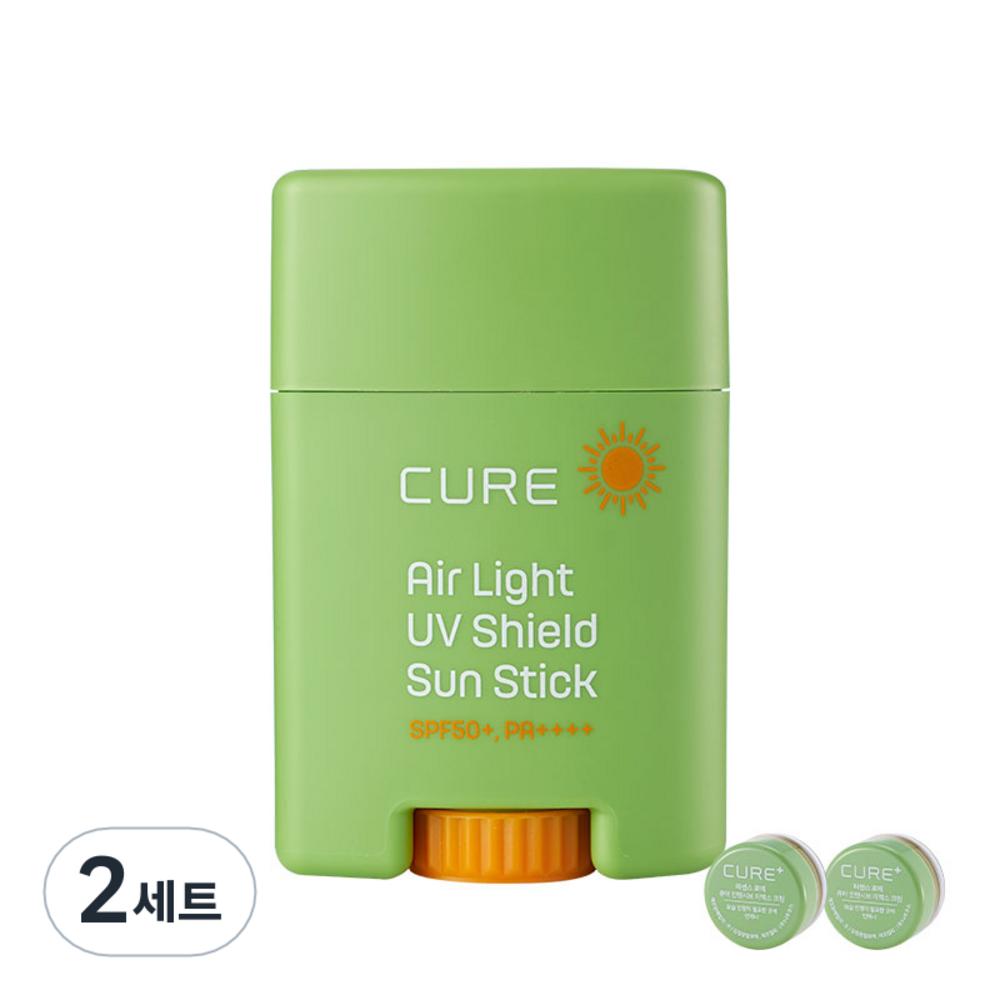 Солнцезащитный карандаш Kim Jeong-moon Aloe Cure Air Light UV Shield SPF50+ PA++++ 20 г + Mini 2X Cream 3,5 г x 2 шт. набор, 2 набора