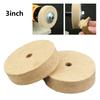 Wool Felt Polishing Wheel 3\'\' Beige Grinding Wheel