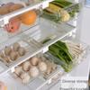 Ящик для хранения продуктов питания для холодильника, прозрачный органайзер для фруктов, держатель для полки, пластиковый кухонный контейнер