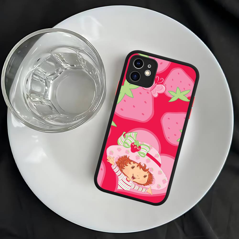 S-Клубничный S-Клубничный Торт Чехол Для Телефона Для iPhone 16 15 14 13 12 11 Pro Max 7 8 6 6s Plus Матовый Чехол