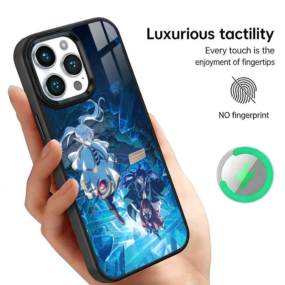 Frieren Anime Beyond Journeys End Phone Case For IPhone17 16 15 14 13 12 11 Plus Pro Max Plus Wireless Charger Cover Funda