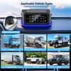 Система мониторинга безопасности сигнализация солнечная TPMS цифровой ЖК-дисплей грузовик RV TPMS со световым индикатором предупреждение сигнализация давления в шинах автомобиля 6 внешних датчиков