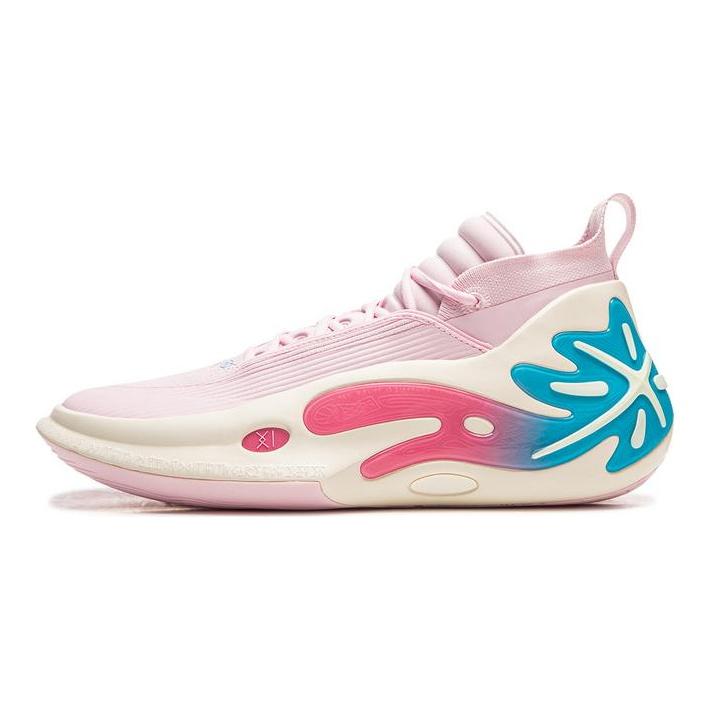 Li Ning WOW11 Амортизация, Нескользящие, Износостойкие, Покрытие, Легкие, Упругие, Средневысокие Баскетбольные Кроссовки ABAU049-32