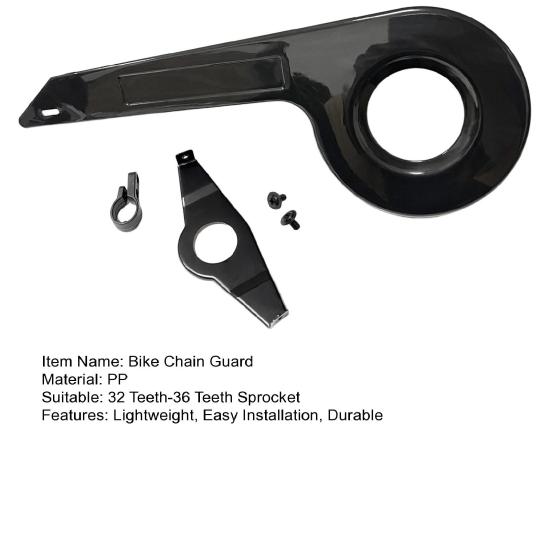 1 Set Bike Chain Guard Cover Lightweight Easy Installation Chainring Protector Bicycle Wheel Crankset Protection Cycling Accessories