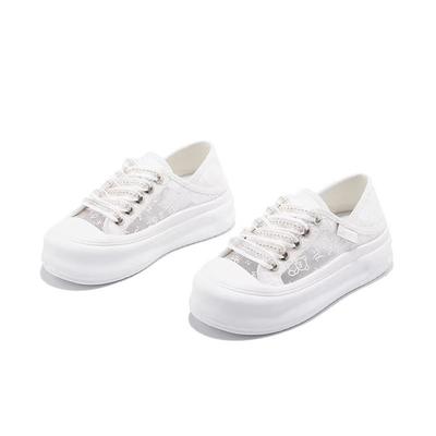 Женские туфли-рыбаки, сетчатые дышащие, новые, двойного ношения, спортивные, универсальные, повседневные, маленькие белые кеды