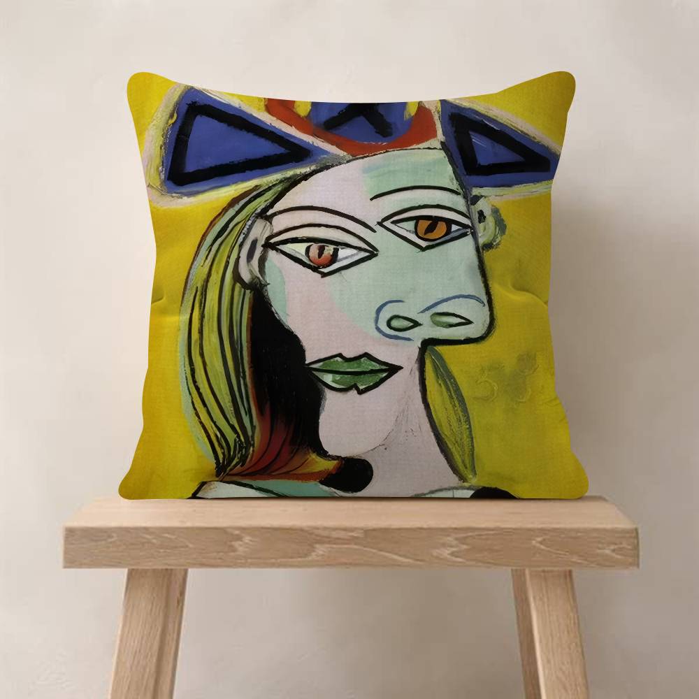 Painting art Picasso Cushion  Personalized Pillow Dust Cover Bedroom Kids Party Decoration Pillowcase Birthday Children Gift