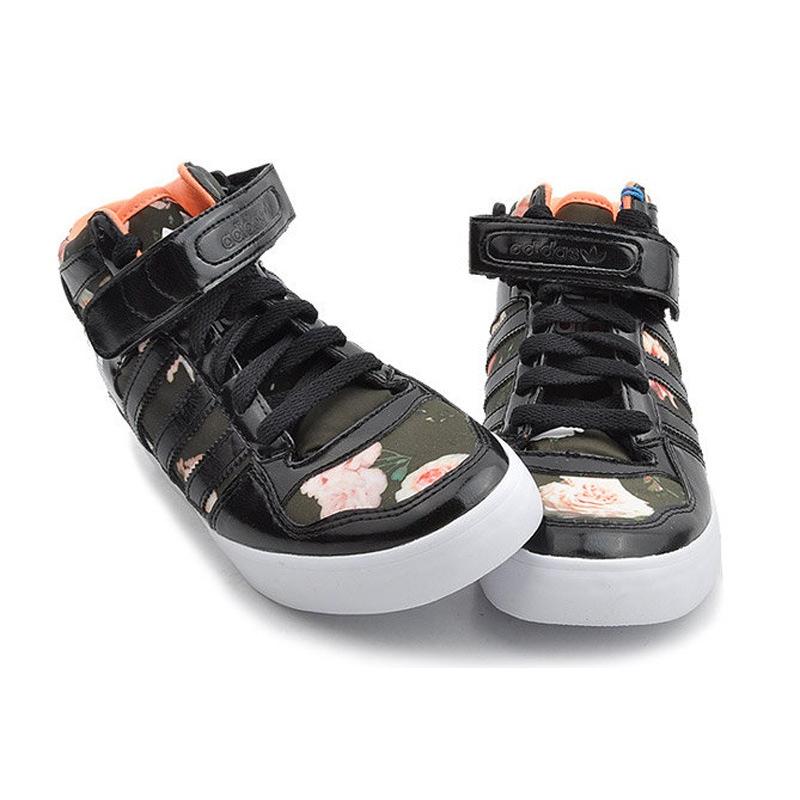 adidas Originals Forum Up Удобные Универсальные Кроссовки Мид-Топ Женские Кроссовки Черные S82814