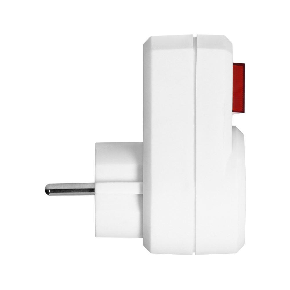 Rozgałęźnik 2P+Z Z Wyłącznikiem Or-Ae-13188(Gs) Schuko