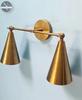 1950's Mid Century Brass Modern Wall Lamp Handmade Wall Sconce