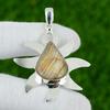 Natural Aragonite Gemstone Pendant 925 Sterling Silver Indian Jewelry For Women