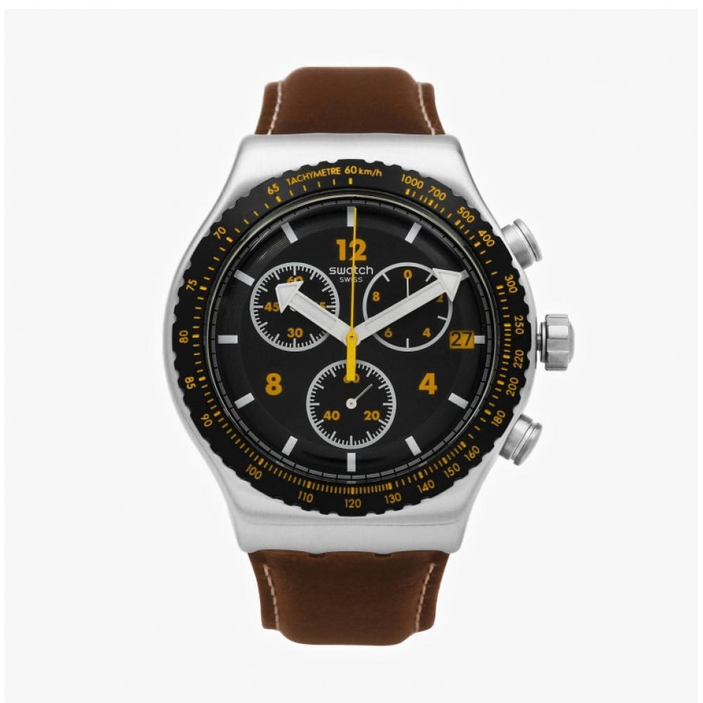 Swatch YvS530 ESSential Canyon ChaSer Хронограф Мужские Уретановые Часы