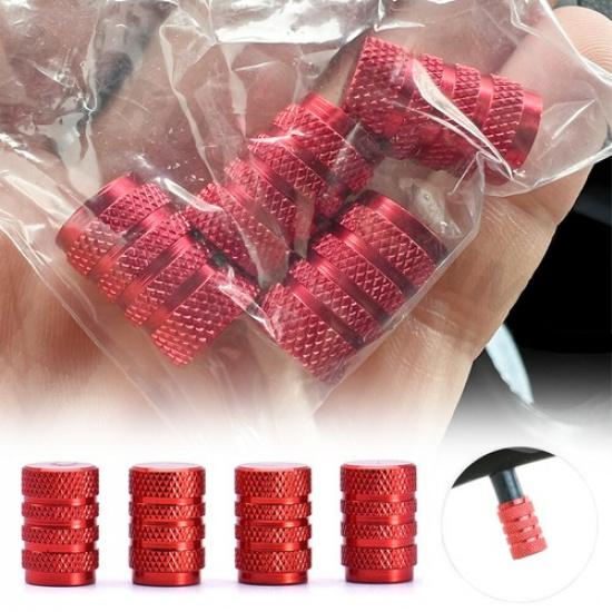 8x Aluminium SUV Car Wheel Tyre Valve Stem Air Dust Cover Screw Cap Accessories