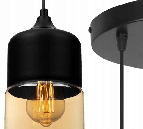 HANGING CEILING LAMP, GLASS PLAFON, LED LAMP