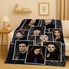 New Twilight Saga Bella Edward Vampire Movie Flannel Blanket,Ultra Soft Warm Plush Throw for Home Bedroom Bed Sofa Cover Camping