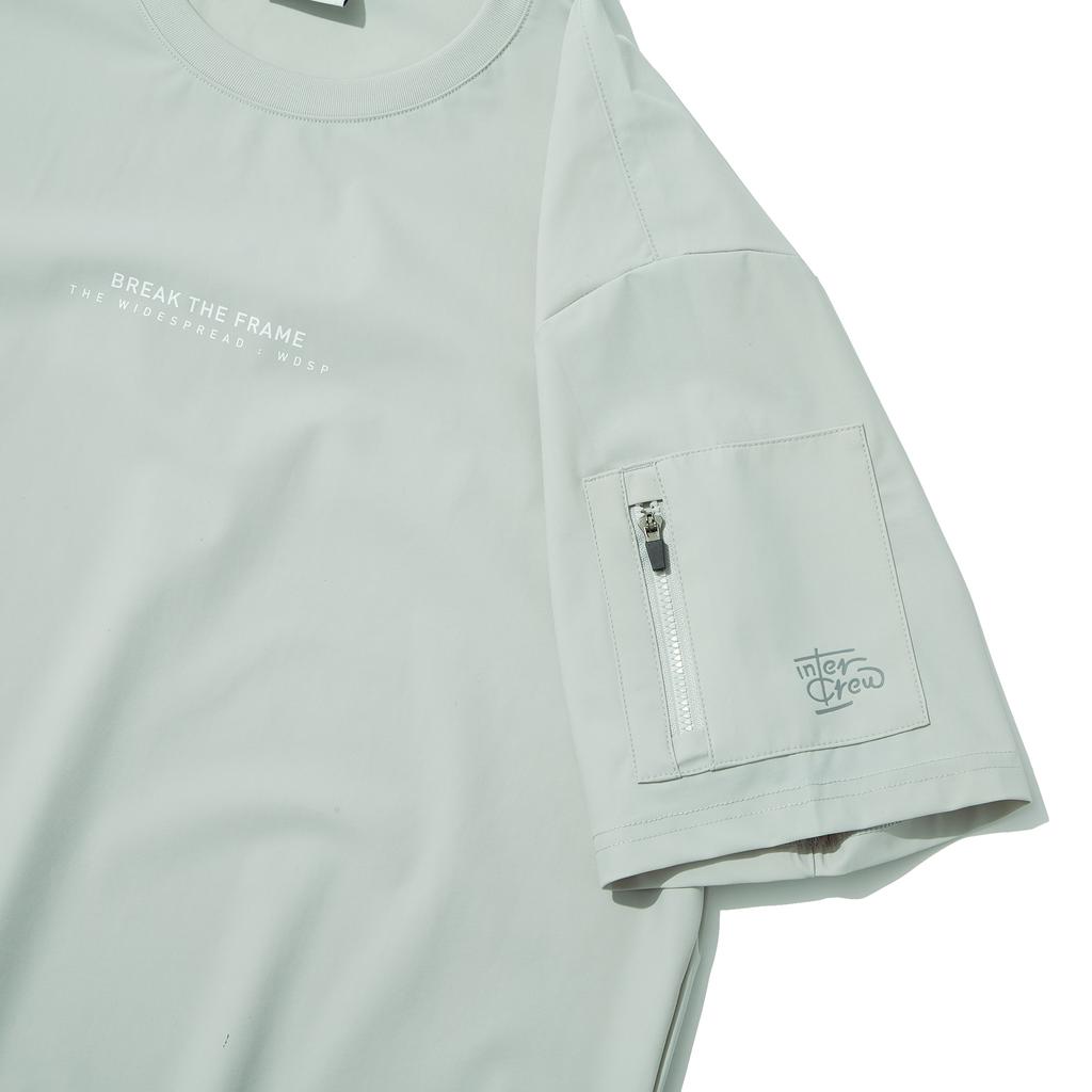 INTERCREW Tricot Cooling Woven Short Sleeve L Grey Itz2Xm05Alg