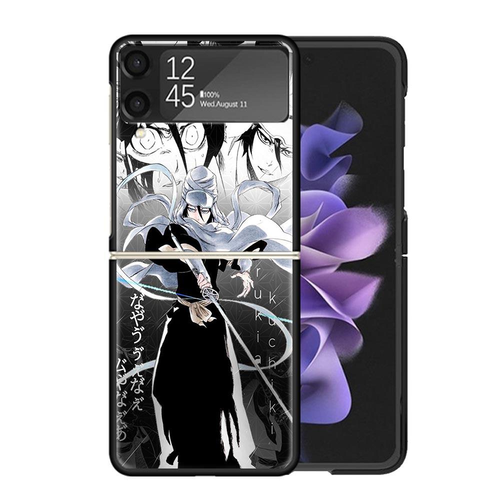 Чехлы Bleach Kuchiki Rukia для Samsung Galaxy Z Flip 4 5 6 7 3 Z Flip7 Flip6 Flip4 Flip5 Flip3 5G Жесткие Ударопрочные Чехлы Fundas G