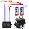 12V 24V 250A Contactor Winch Remote Control Solenoid Relay Twin Wireless Remote Kit Off Roaders Recovery Car Accessories