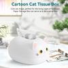 Держатель для салфеток в виде кошки, Держатель для салфеток в виде котенка с 2 держателями для зубочисток, Мультяшная кошка, Коробка для салфеток, Милый чехол для коробки салфеток, Контейнер для хранения салфеток для