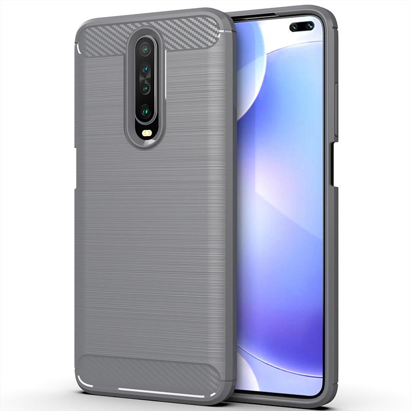 Силиконовый чехол для Xaomi Redmi K30 k30i 5G, подставка-держатель, противоударный чехол для телефона Xiaomi Mi Poco X2, чехол из матового углеродного волокна