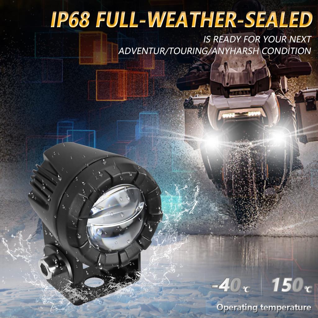 Motorcycle Headlight Fog Lamps for Led Spotlight 3000k/4500k/6000k 120W 6000K for ATV Truck Dirt Bike SUV UTV