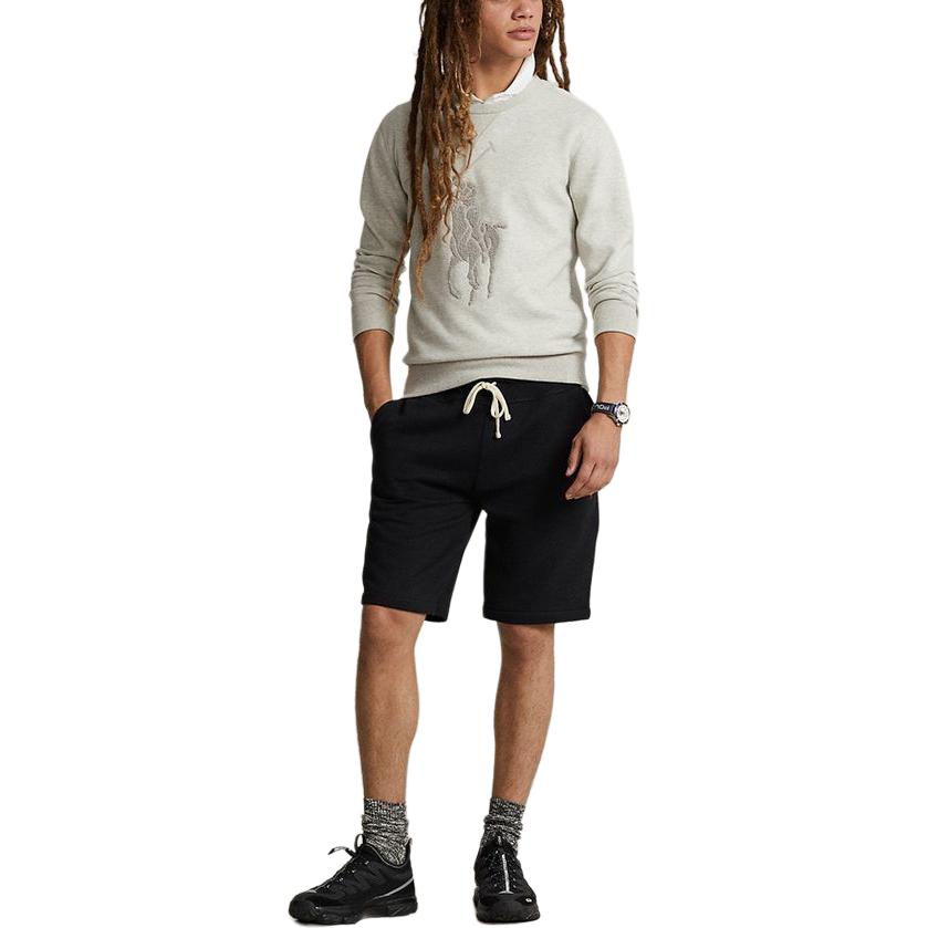 Polo Ralph Lauren Ss24 Equestrian Вышитый круглый вырез трикотажный повседневный свитшот мужской свитшот светло-меланжево-серый MNPOKNI16823444-020