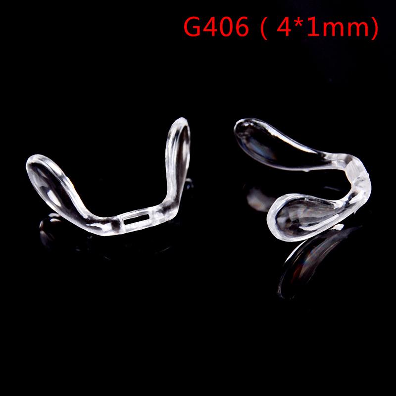 2Pcs Pvc Plastic Anti-Slip Stick On Nose Pads Eyeglass Sunglasses Eye Glasses